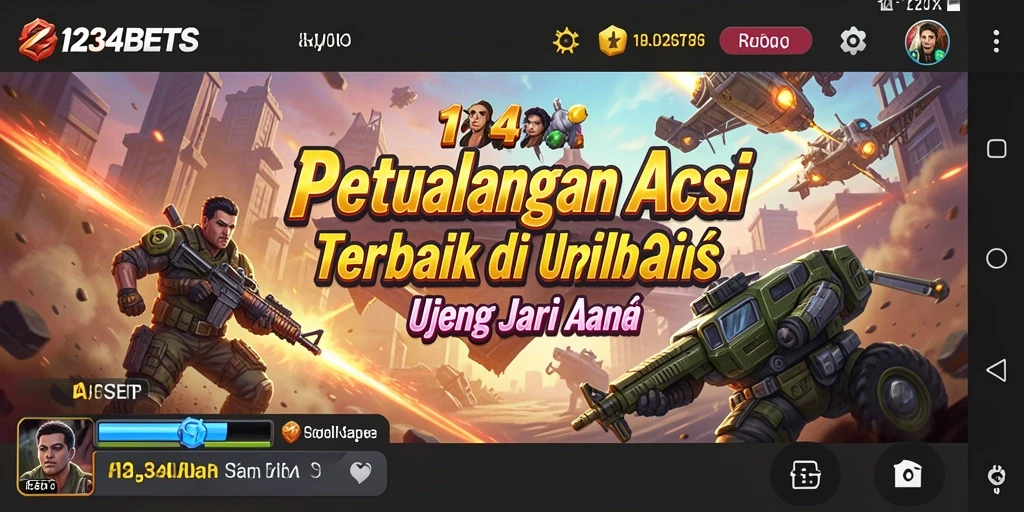 Screenshot gameplay <strong>1234BETS</strong> yang menunjukkan pertarungan seru dan grafis menawan.