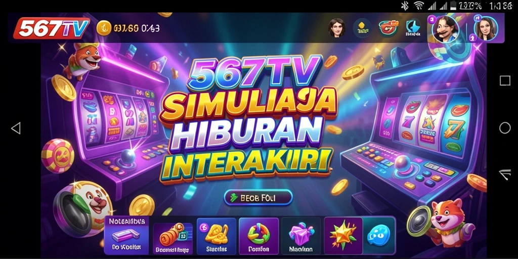 Screenshot gameplay 567TV dengan elemen simulasi interaktif.