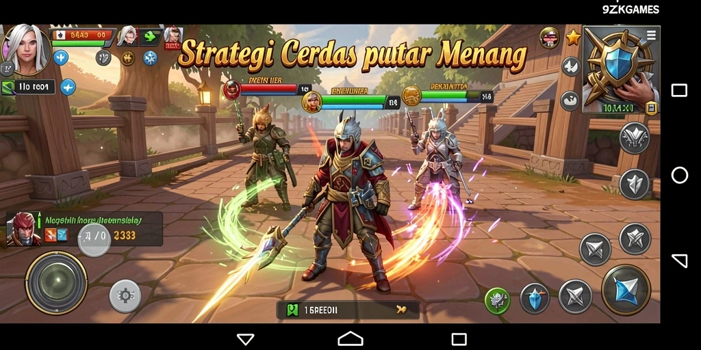 Screenshot utama menunjukkan aksi strategis Intense dalam permainan.