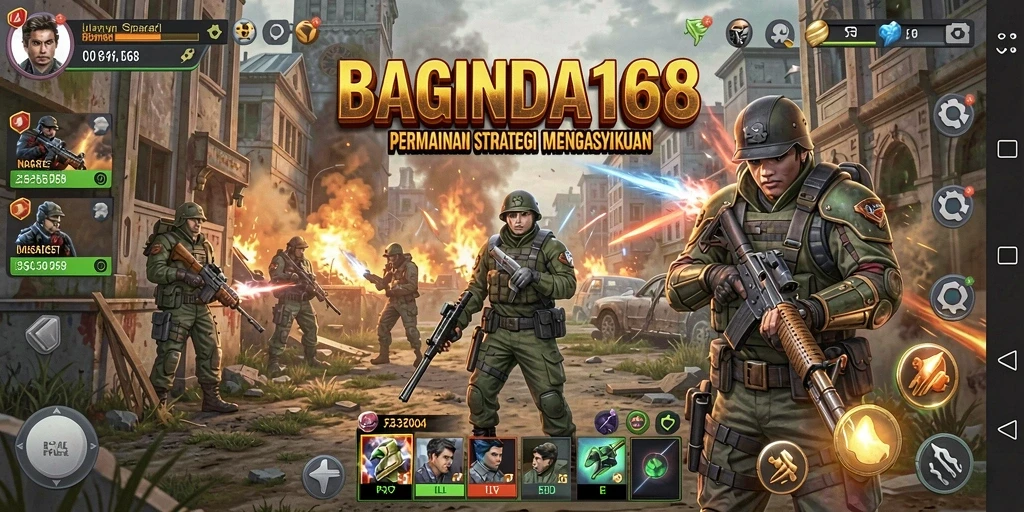 Screenshot menampilkan gameplay seru dan strategi dalam BAGINDA168.