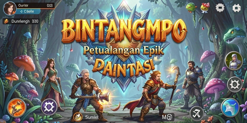 Tampilan mendebarkan dari gameplay BINTANGMPO yang penuh dengan petualangan.