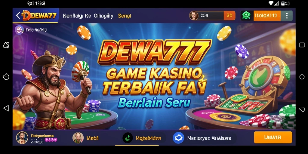 Gameplay seru di DEWA777 dengan beragam permainan kasino.