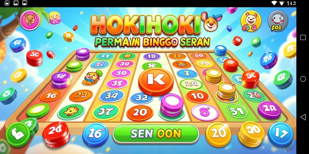 Tampilan gameplay HOKIHOKI yang menyenangkan dan interaktif.