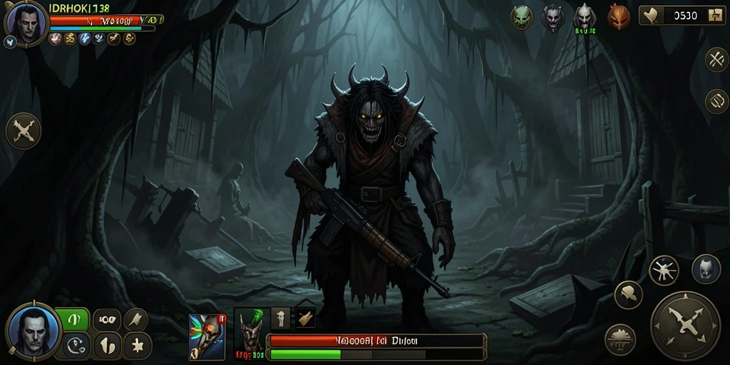 Screenshot gameplay menampilkan suasana mencekam dari IDRHOKI138.