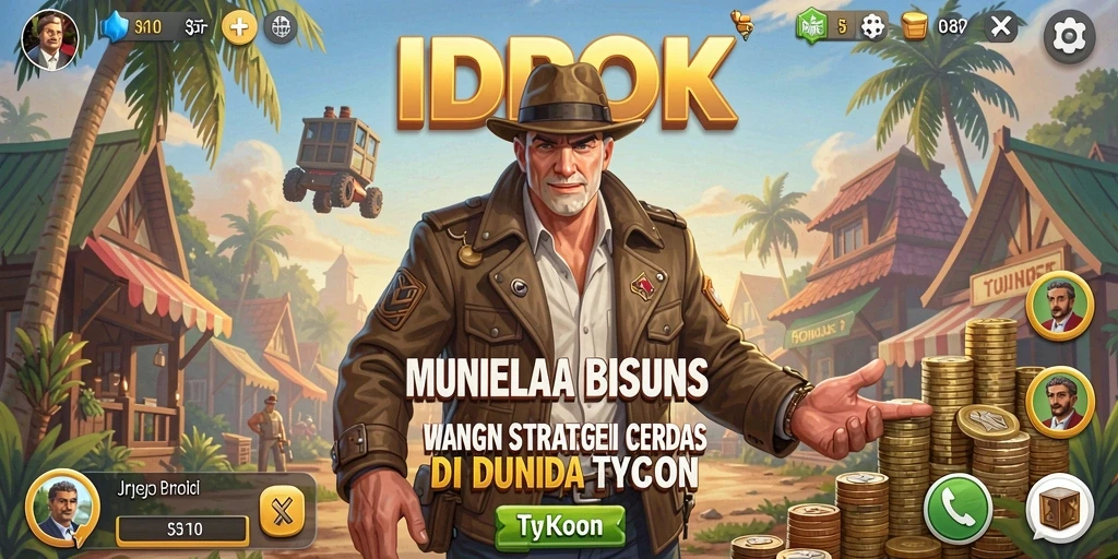 Screenshot gameplay <strong>IDROK</strong> menampilkan aktivitas manajemen bisnis yang seru.