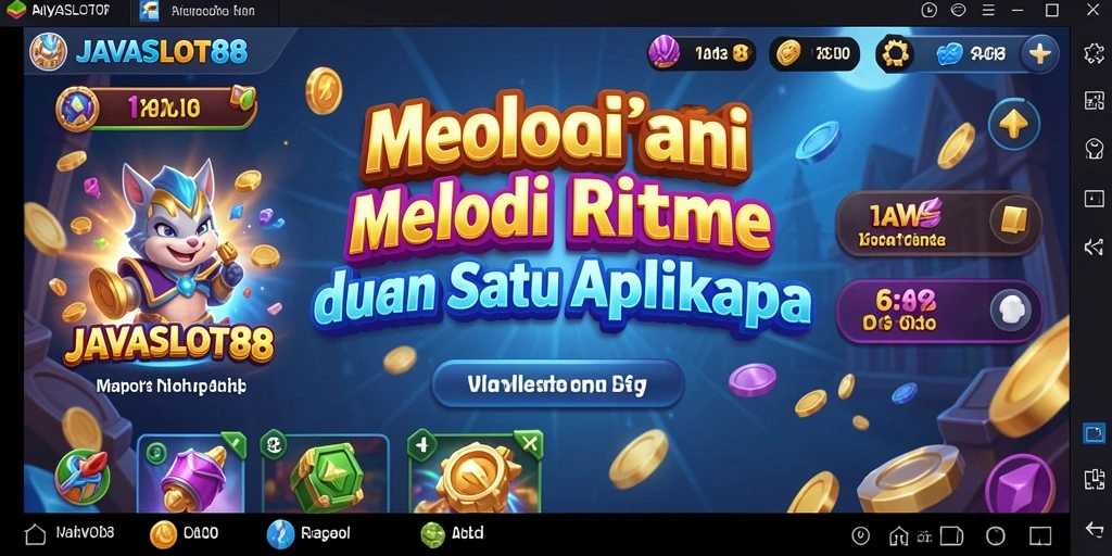 Screenshot tampilan gameplay JAVASLOT88 yang menampilkan momen seru bermain musik.