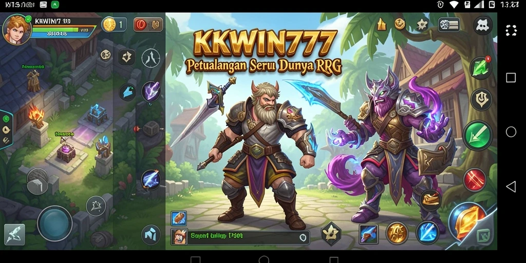 Tampilan gameplay KKWIN777 yang menarik dan seru dalam menjelajahi dunia RPG.