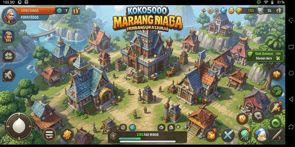 Tampilan gameplay menarik dalam KOKO5000 dengan banyak aksi strategis.