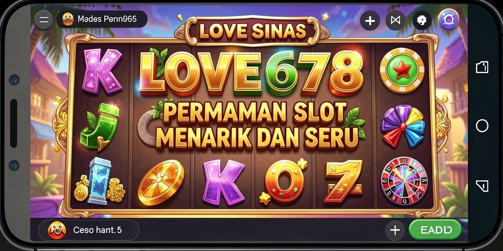 Tampilan gameplay LOVE678 yang mengasyikkan dalam slot.
