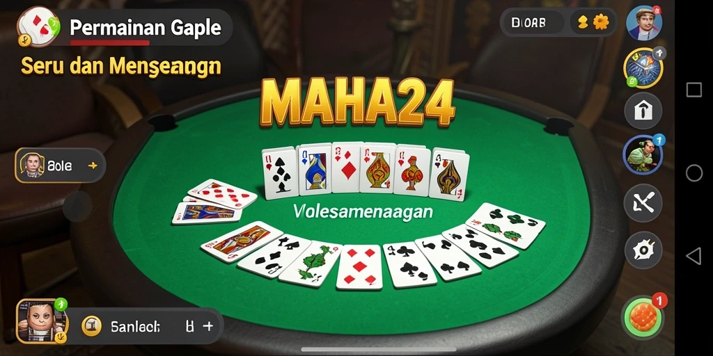 Tampilan gameplay Gaple yang seru dan interaktif.