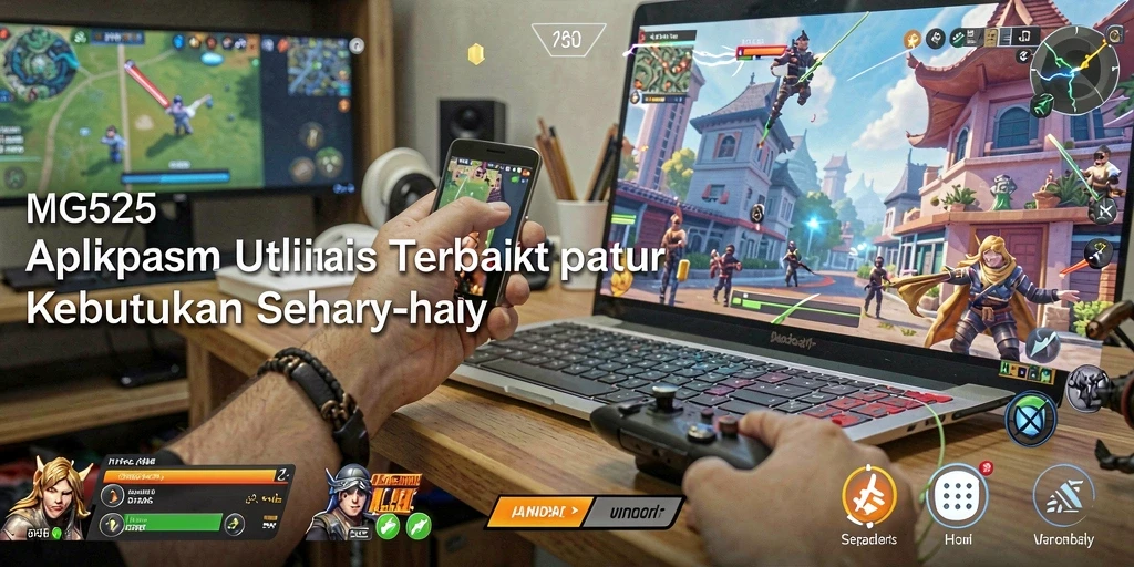 Screenshot utama MG525 menampilkan fitur utility yang intuitif.