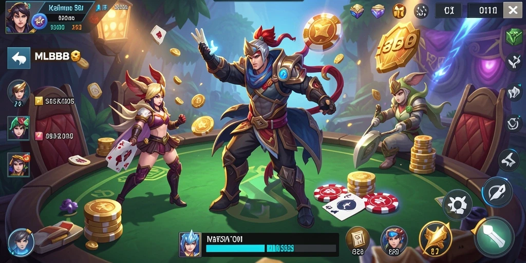 Tangkapan layar gameplay seru dari MLBB8 dengan fitur kasino yang menarik.