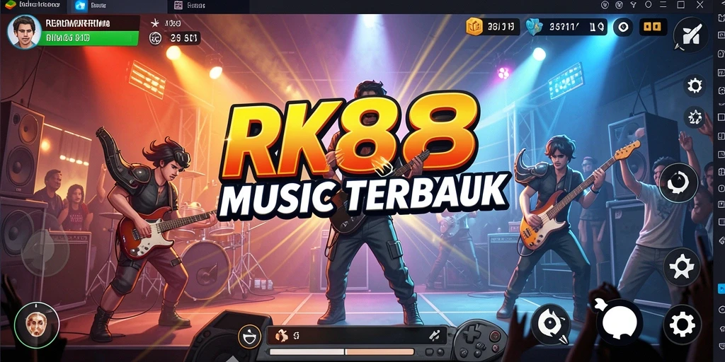 Tampilan gameplay RK88 yang mendebarkan dengan berbagai pilihan lagu.