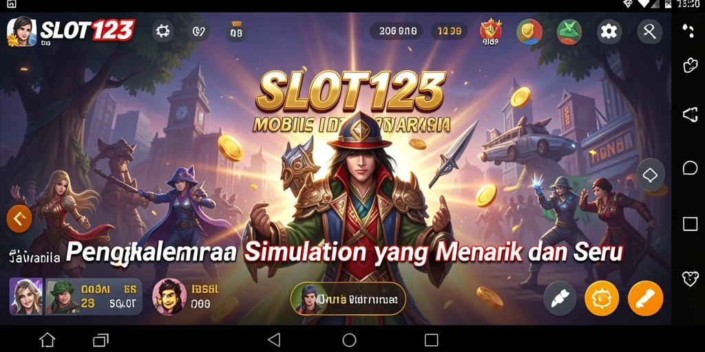 Tampilan menarik dari gameplay SLOT123 yang seru dan interaktif.