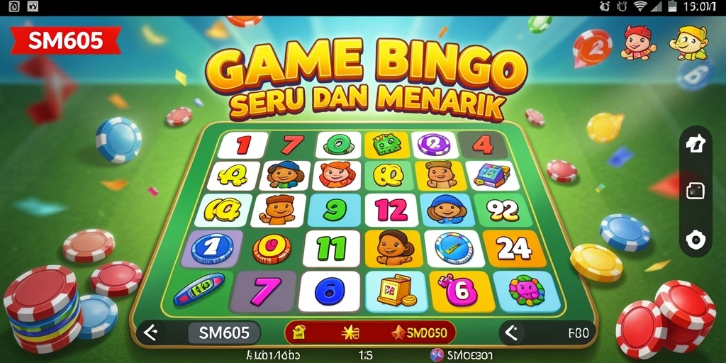 Tampilan gameplay SM605 yang mendebarkan dalam permainan Bingo.