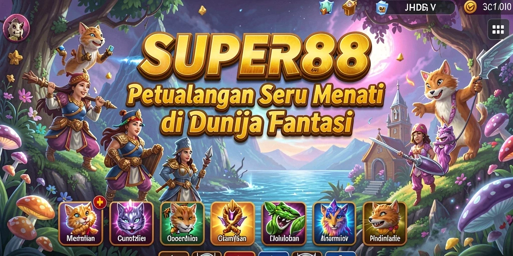 Screenshot gameplay SUPER88 menampilkan aksi petualangan yang mendebarkan.