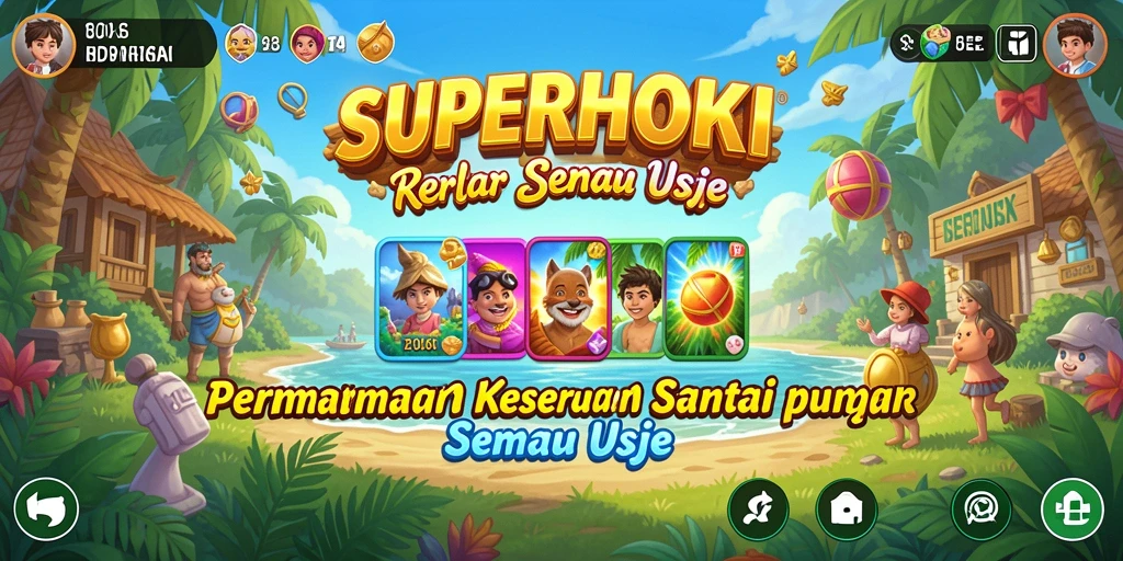 Tangkapan layar gameplay SUPERHOKI yang menggambarkan keasyikan bermain.