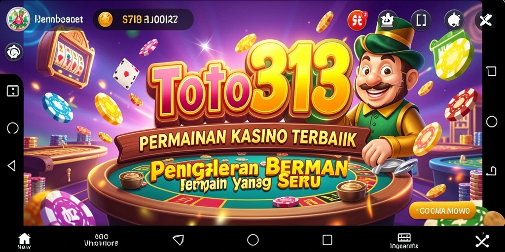 Screenshot permainan Kasino TOTO313 yang memukau dan mendebarkan.