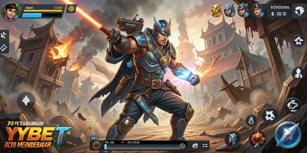 Tampilan gameplay YYBET yang intens dan penuh aksi.
